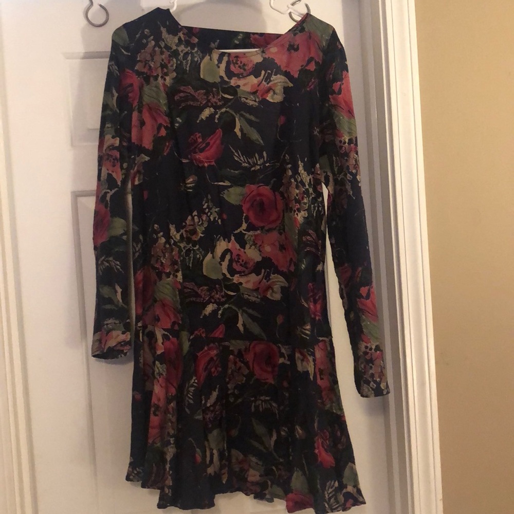 Drop bottom dress- open back
